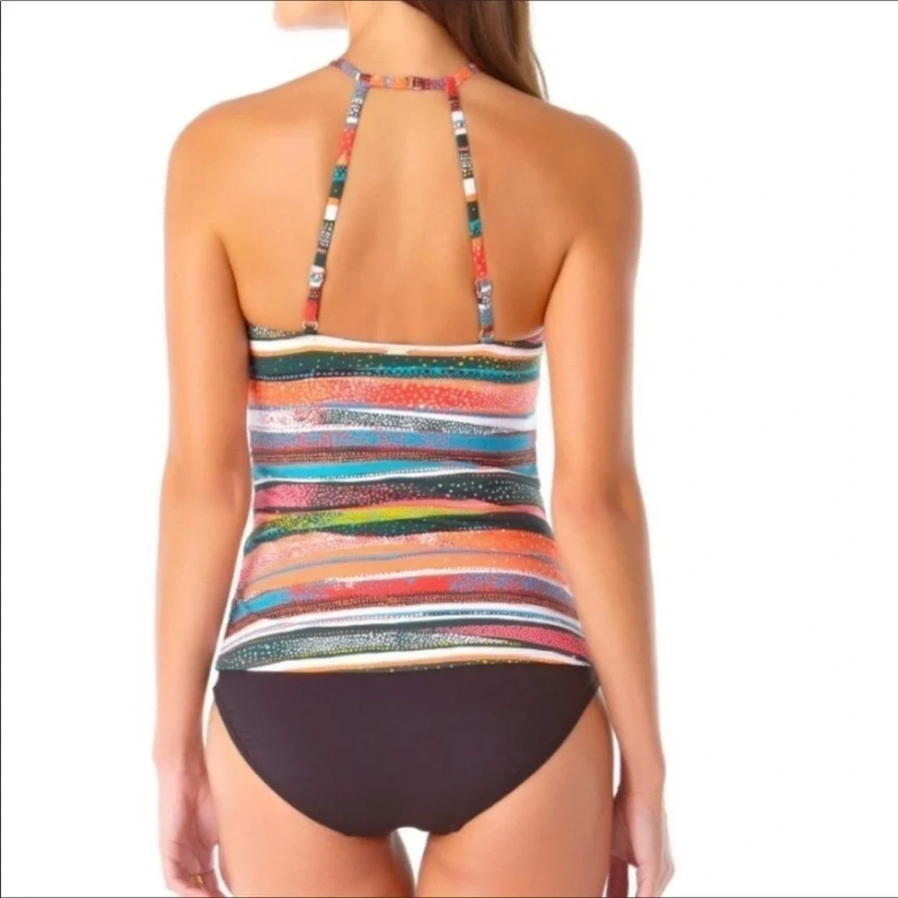 Anne Cole High Neck Tankini Bathing Swim Suit Top